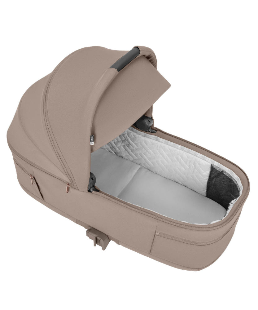 Carucior copii compact Carrello Magia CRL-6555 2 in 1 Spice Beige, max. 22 Kg, dimensiuni bagaj de mana
