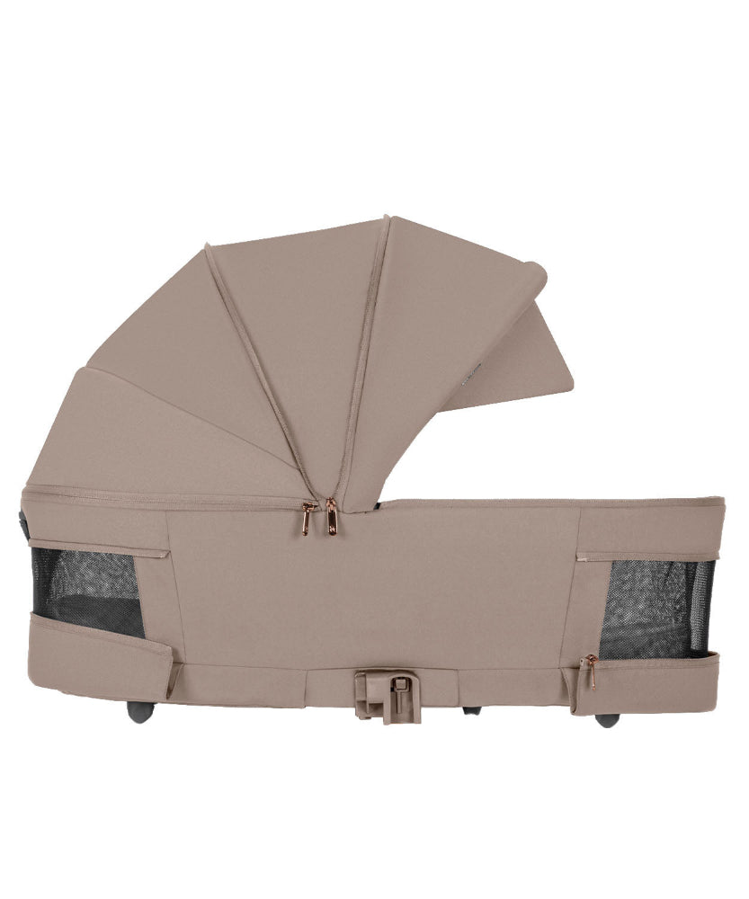 Carucior copii compact Carrello Magia CRL-6555 2 in 1 Spice Beige, max. 22 Kg, dimensiuni bagaj de mana