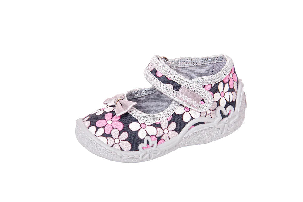 Pantofi cu interior de bumbac pentru fetite Vi-GGa-Mi Zosia Floricele pantofi-copii