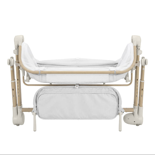 Patut electric co-sleeper cu telecomanda Carrello Salsa (CRL-16507) Velora Grey, pliabil, 0-6 luni, 9 Kg