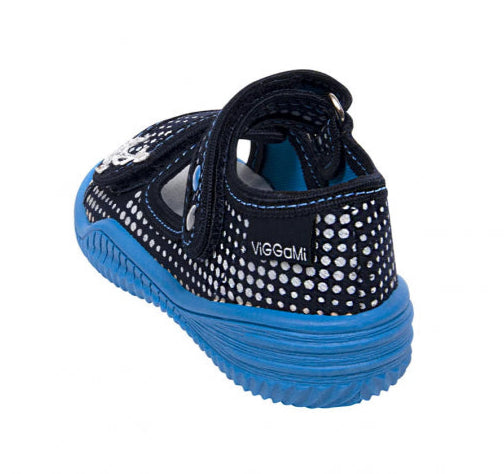 Sandalute de bumbac cu brant de piele pentru baieti Vi-GGa-Mi Krzys Ornament sandale-copii