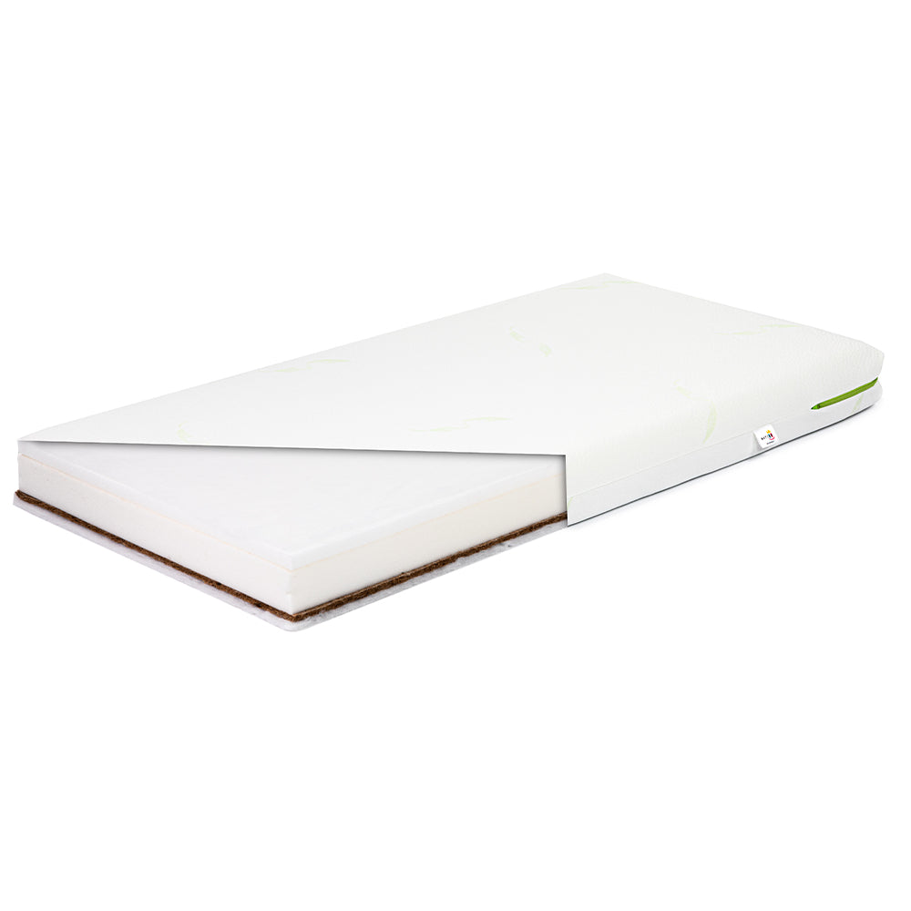 Saltea cocos-spuma-spuma cu memorie 120x60x10 cm Nativo Dreams Aloe Vera saltea-copii