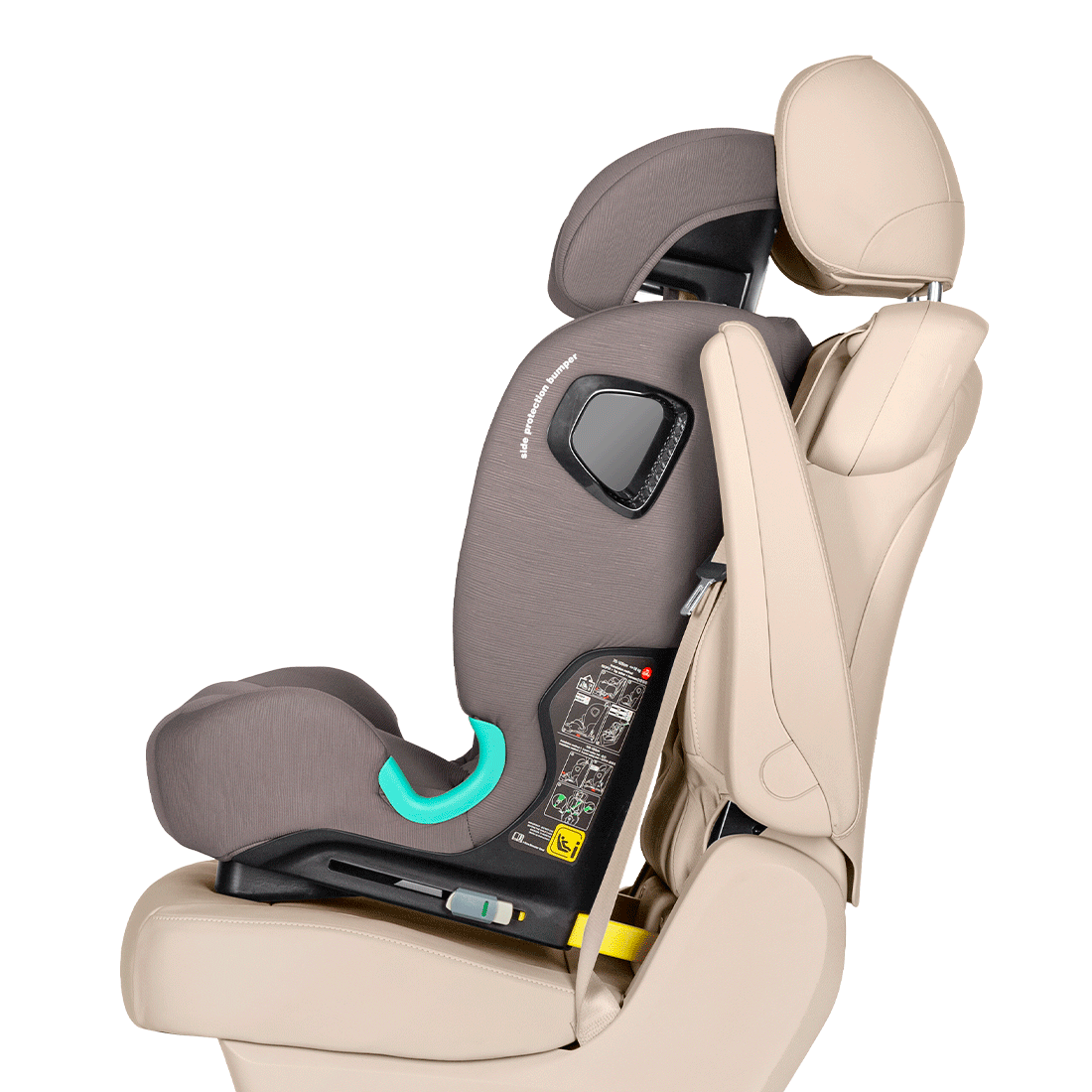 Scaun auto Carrello Yukon I-Size 76-150 cm Isofix, 2 pozitii de inclinare, Top Tether, Sandstone Beige