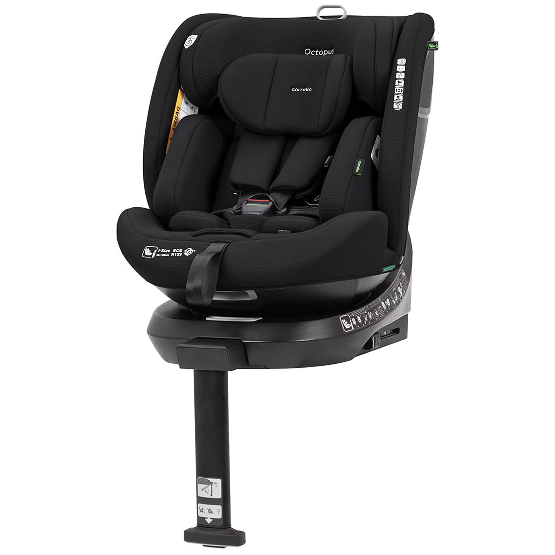 Scaun auto rotativ 360° SPS Carrello OCTOPUS i-SIZE 40-150 cm ISOFIX Midnight Black scaun-auto