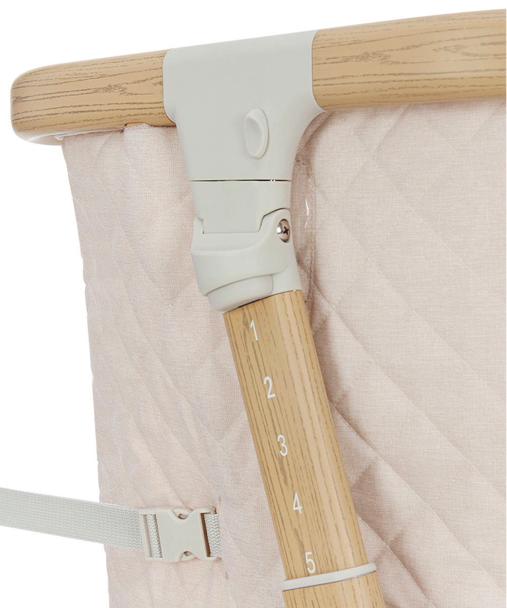 Patut leagan electric Carrello PRIMA Honey Beige, melodii, senzor de miscare, timer, bluetooth