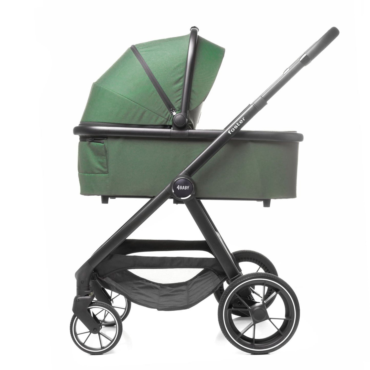 Carucior 3 in 1 4Baby Foster Dark Green, max. 22 Kg