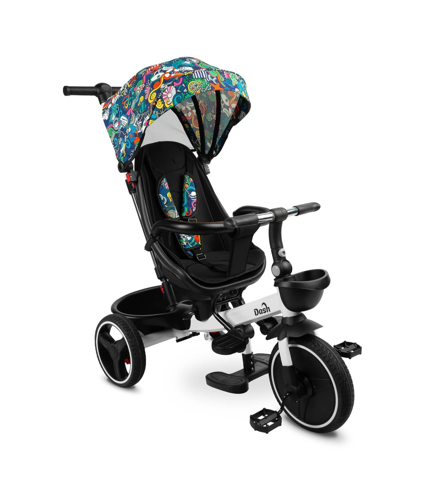 Tricicleta cu maner parental si scaun reversibil Toyz DASH Melanj tricicleta