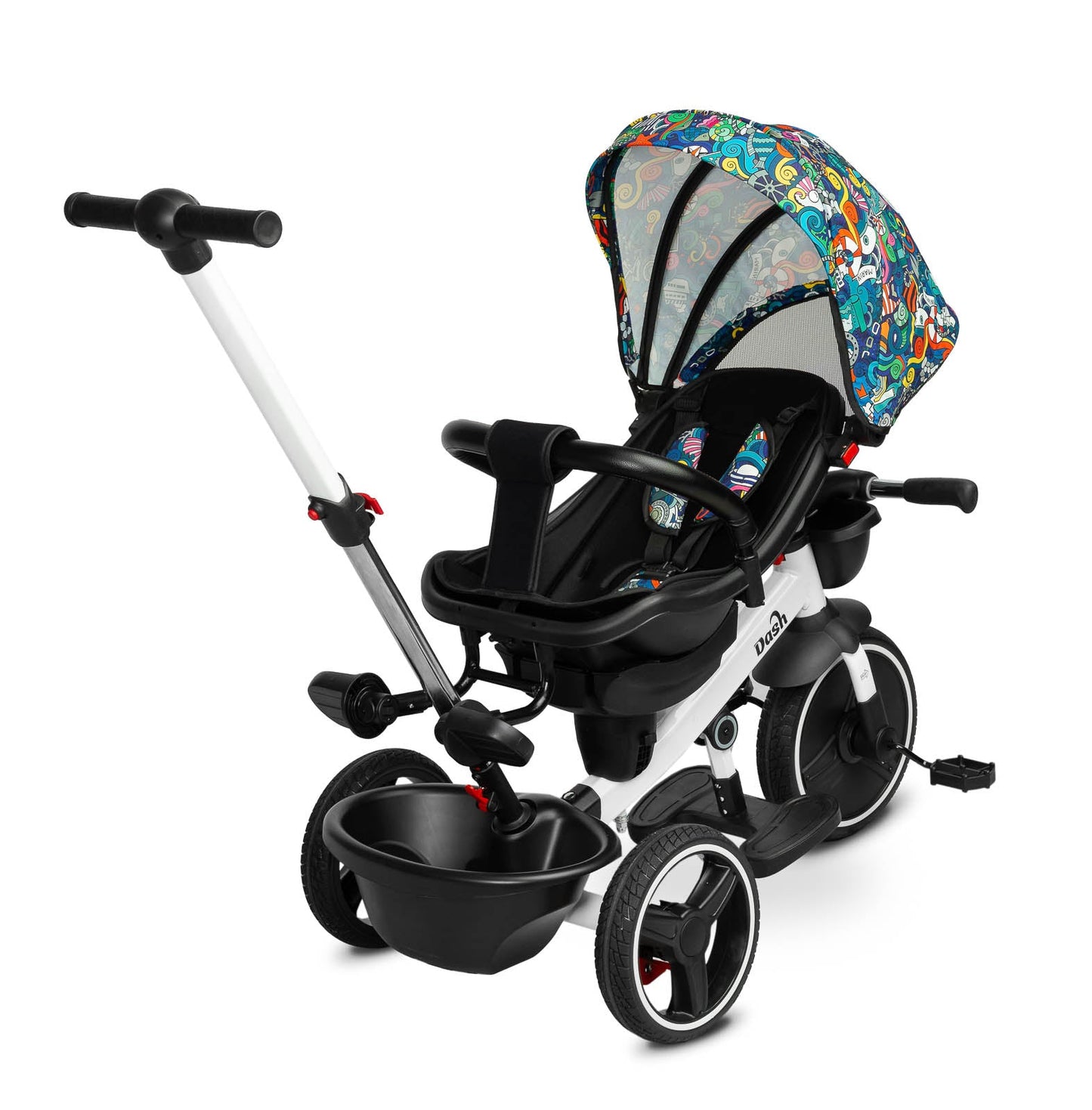 Tricicleta cu maner parental si scaun reversibil Toyz DASH Melanj tricicleta