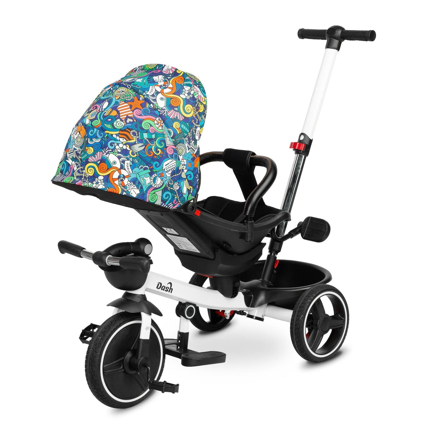 Tricicleta cu maner parental si scaun reversibil Toyz DASH Melanj tricicleta