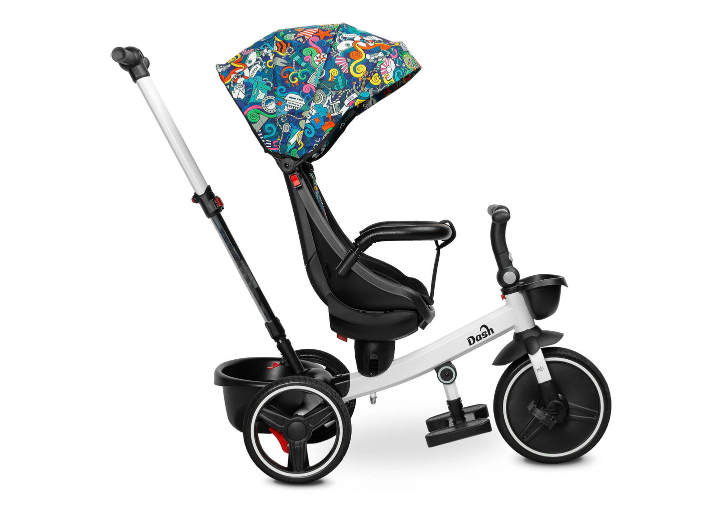 Tricicleta cu maner parental si scaun reversibil Toyz DASH Melanj tricicleta
