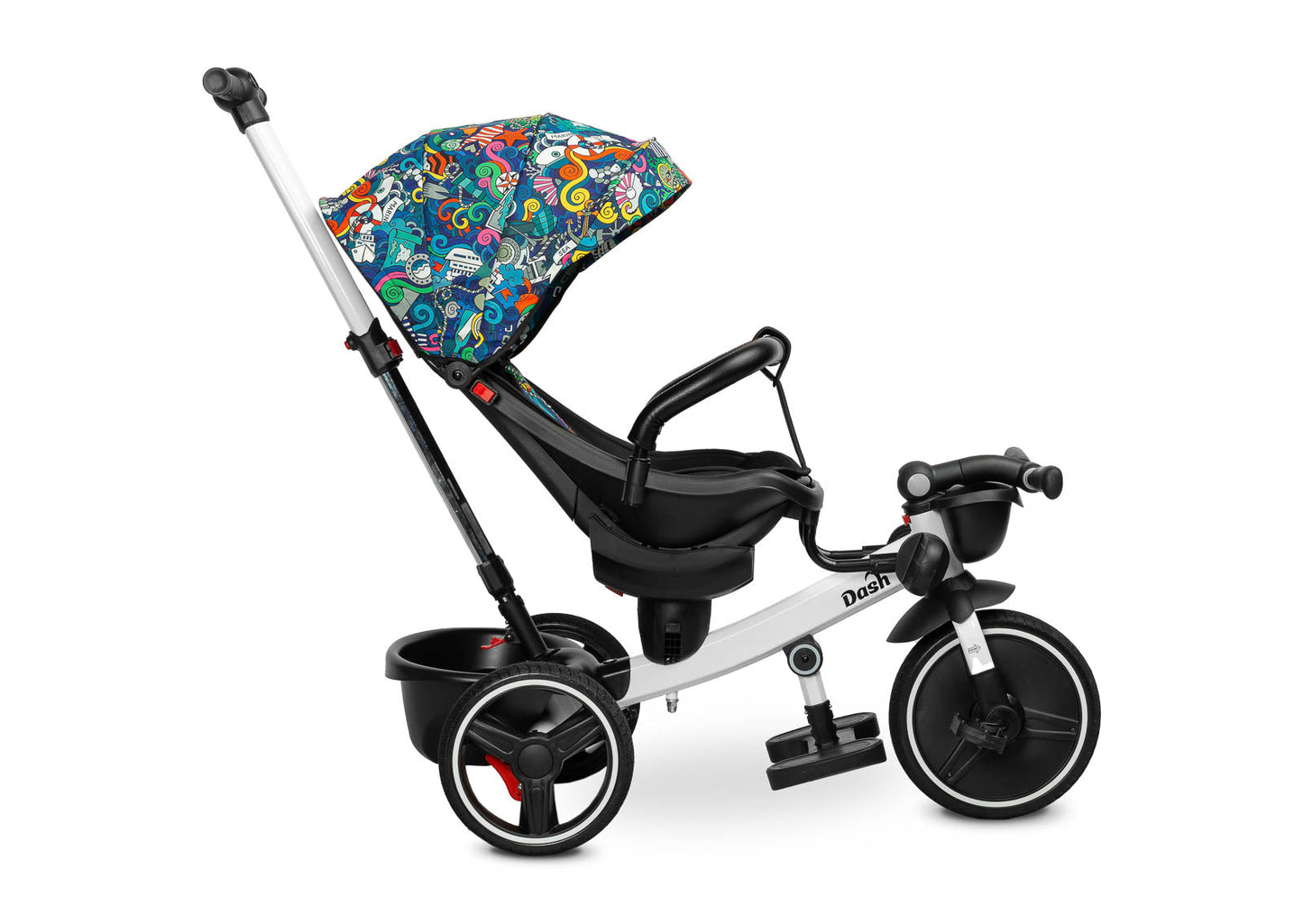 Tricicleta cu maner parental si scaun reversibil Toyz DASH Melanj tricicleta