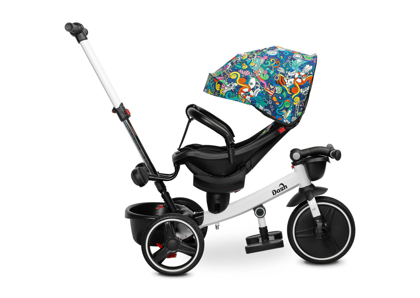 Tricicleta cu maner parental si scaun reversibil Toyz DASH Melanj tricicleta