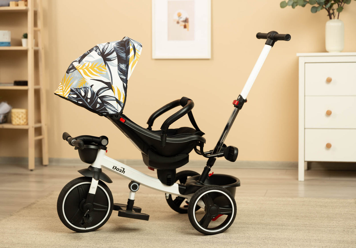 Tricicleta cu maner parental si scaun reversibil Toyz DASH Monstera tricicleta