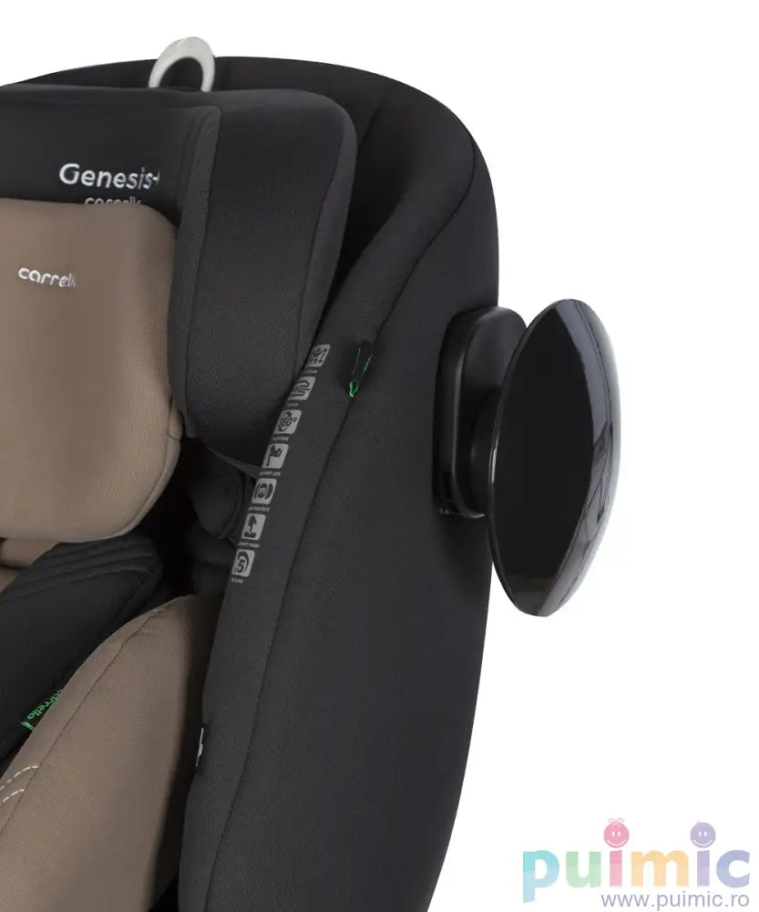 Scaun auto rotativ 360° SPS Carrello GENESIS + i-SIZE R129/03 40-150 cm ISOFIX Absolute Black scaun-auto