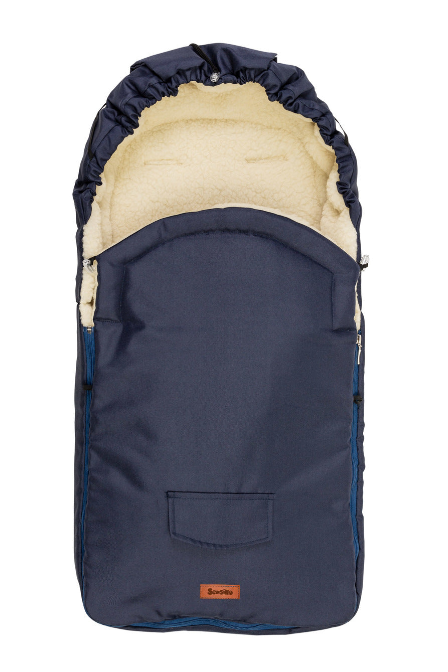 Sac de iarna Sensillo lana 95x40 cm Navy
