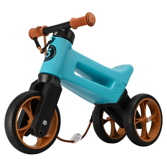 Bicicleta fara pedale Funny Wheels Rider SuperSport 2 in 1 Aqua bicicleta-fara-pedale