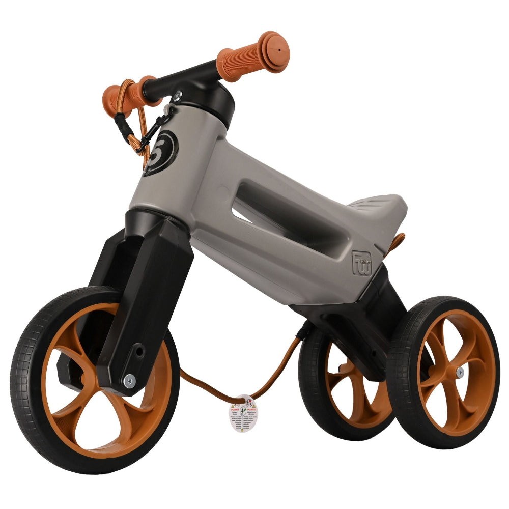 Bicicleta fara pedale Funny Wheels Rider SuperSport 2 in 1 Matte Grey bicicleta-fara-pedale