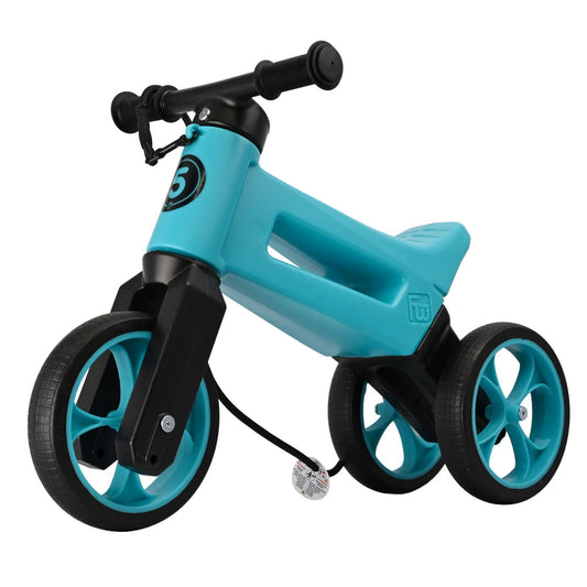 Bicicleta fara pedale Funny Wheels Rider SuperSport 2 in 1 Aqua/Aqua bicicleta-fara-pedale