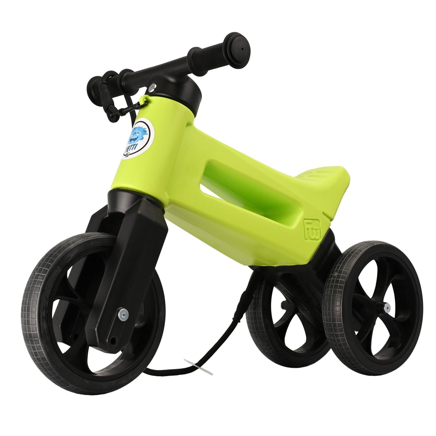 Bicicleta fara pedale Funny Wheels Rider YETTI SUPERPACK 3 in 1 Lime/Black