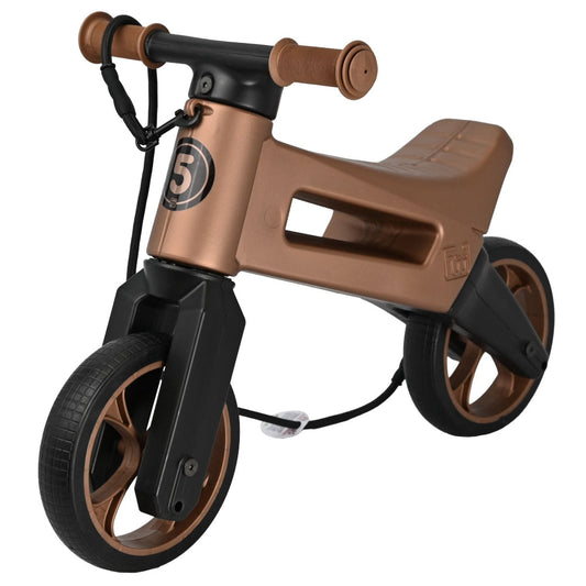 Bicicleta fara pedale 2 in 1 18 + luni pneuri si manere de cauciuc 4 nivele de reglaj pe inaltime Funny Wheels Rider