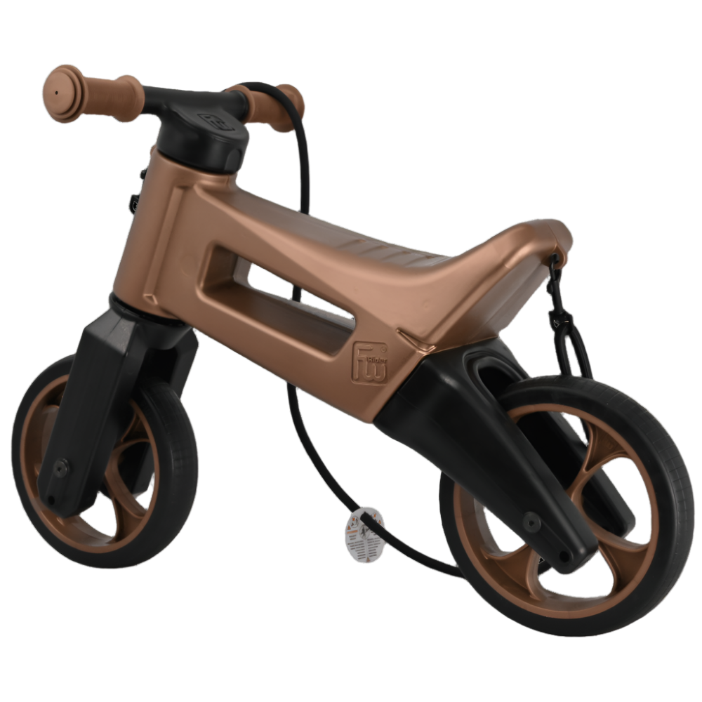 Bicicleta fara pedale 2 in 1 18 + luni pneuri si manere de cauciuc 4 nivele de reglaj pe inaltime Funny Wheels Rider