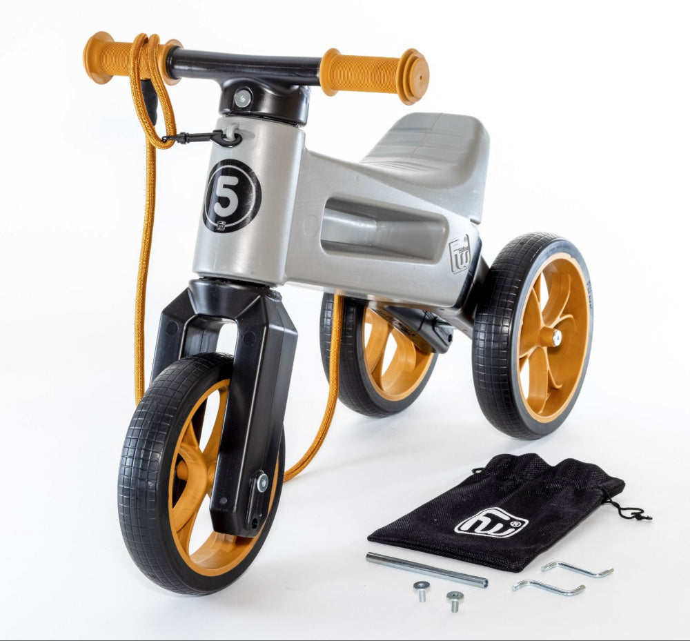 Bicicleta fara pedale Funny Wheels Rider SuperSport 2 in 1 Matte Grey bicicleta-fara-pedale