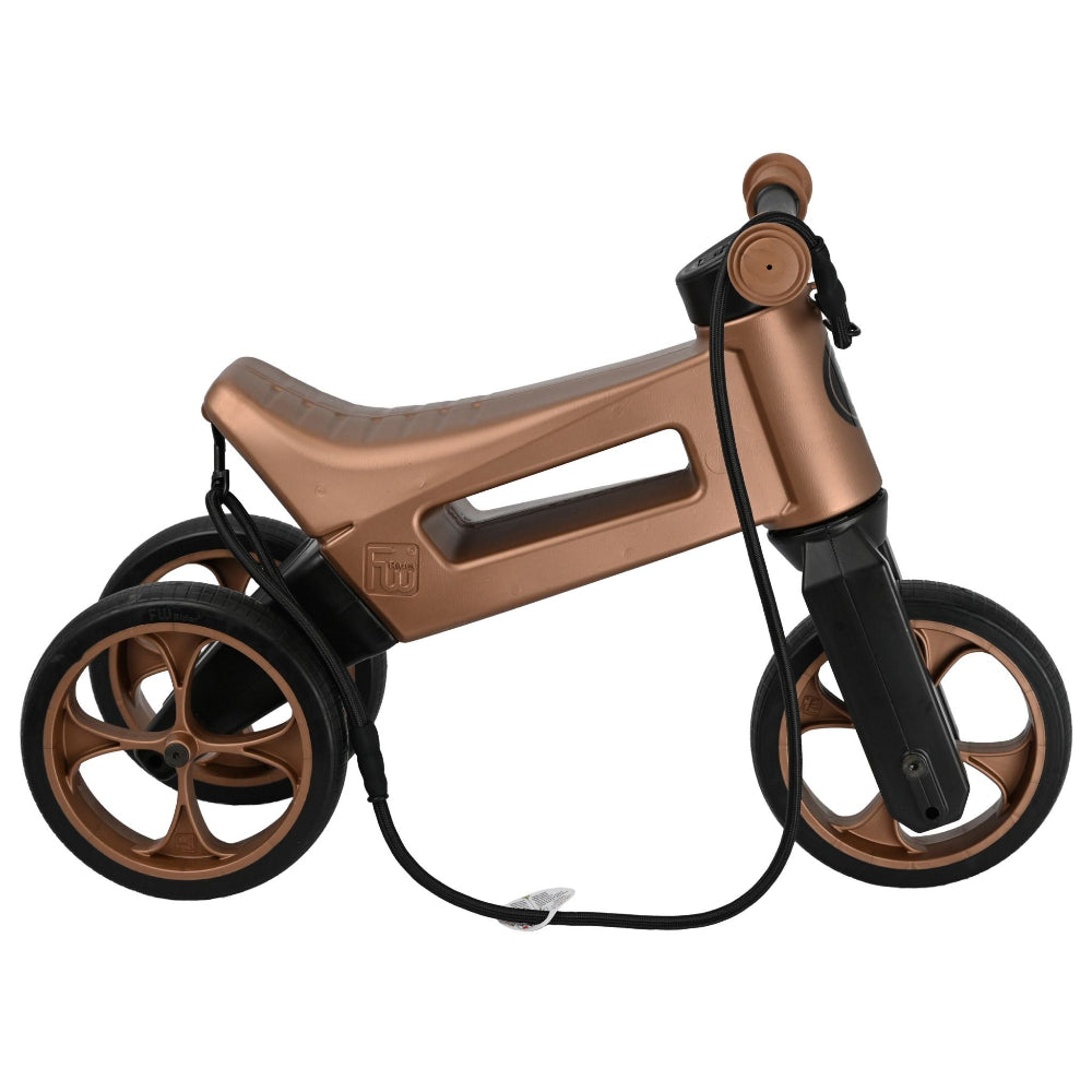 Bicicleta fara pedale 2 in 1 18 + luni pneuri si manere de cauciuc 4 nivele de reglaj pe inaltime Funny Wheels Rider