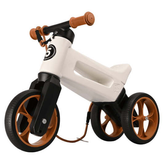 Bicicleta fara pedale Funny Wheels Rider SuperSport 2 in 1 Pearl bicicleta-fara-pedale