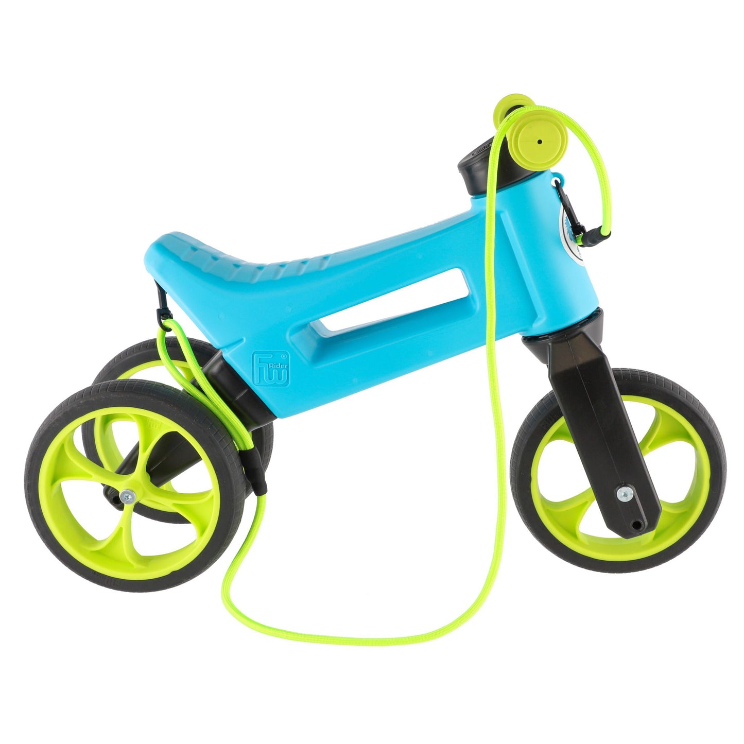Bicicleta fara pedale Funny Wheels Rider SuperSport YETTI 3 in 1 Blue/Lime