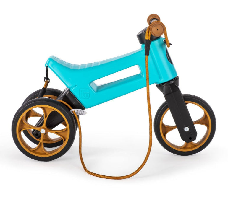 Bicicleta fara pedale Funny Wheels Rider SuperSport 2 in 1 Aqua bicicleta-fara-pedale