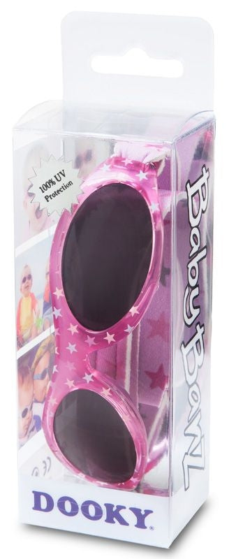 Ochelari cu protectie UV Dooky BabyBanz Pink Stars