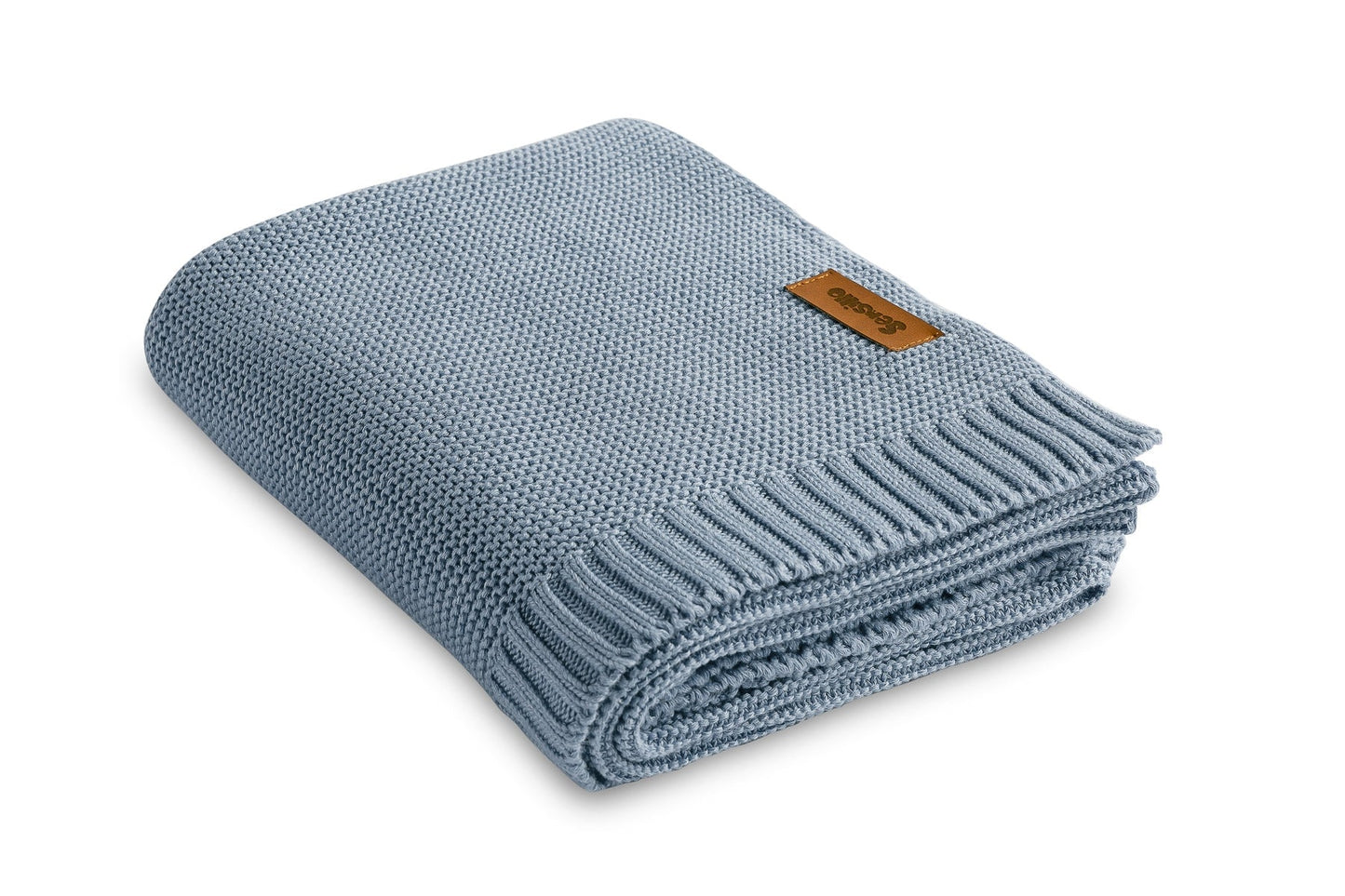Paturica de bumbac si bambus Sensillo 100x80 cm Jeans paturica