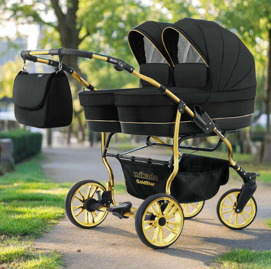 Carucior pentru gemeni Mikado Goldstar 2 in 1