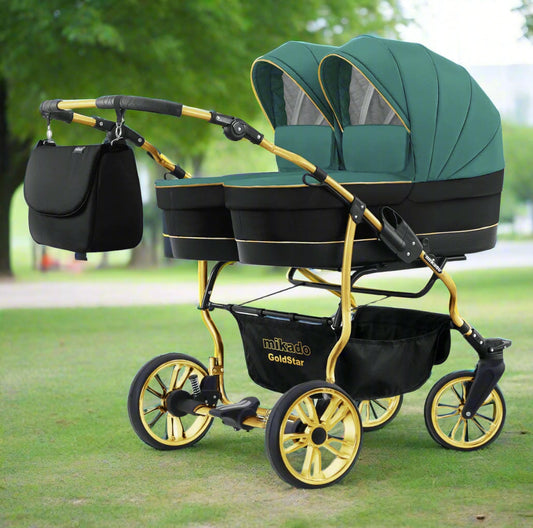Carucior pentru gemeni Mikado Goldstar 2 in 1