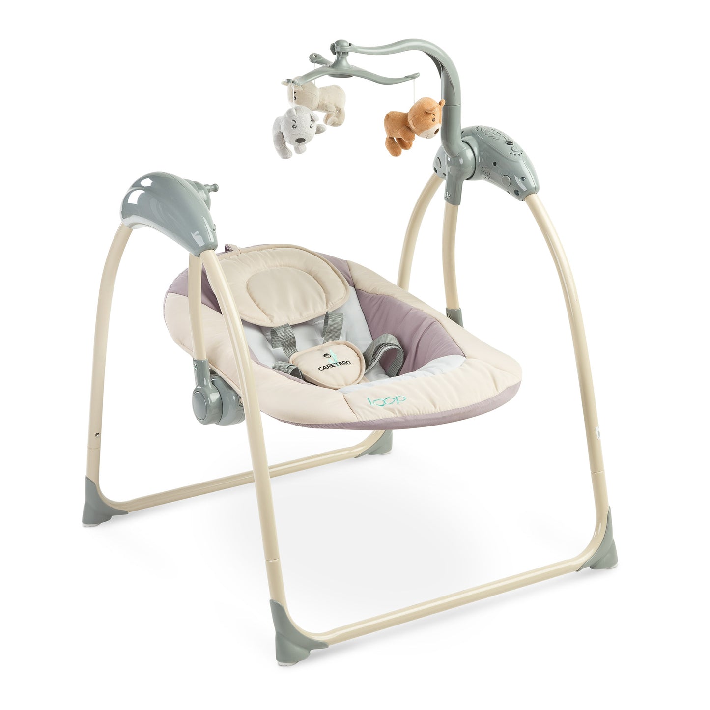 Leagan electric Caretero Loop Beige, max. 12 Kg (Resigilat)