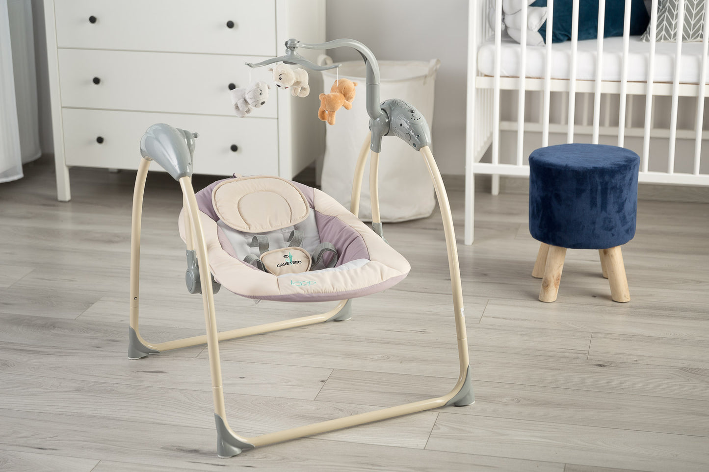 Leagan electric Caretero Loop Beige, max. 12 Kg (Resigilat)