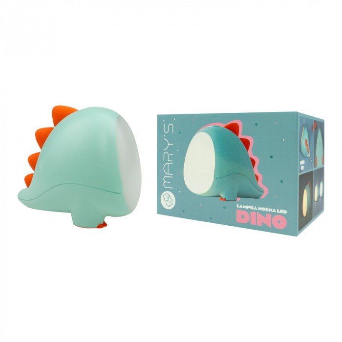 Lampa de veghe LED de silicon Mary's Dino Verde
