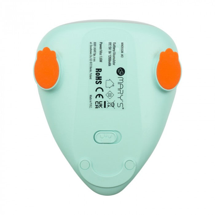 Lampa de veghe LED de silicon Mary's Dino Verde