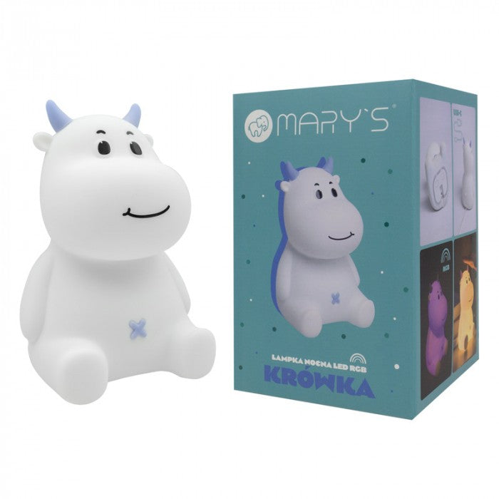 Lampa de veghe LED de silicon Mary's Vacuta Albastra