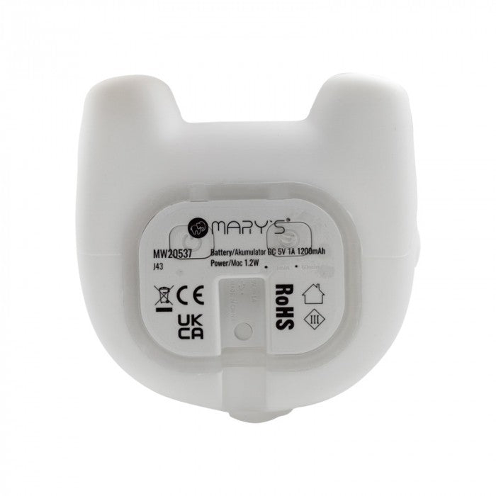 Lampa de veghe LED de silicon Mary's Vacuta Albastra