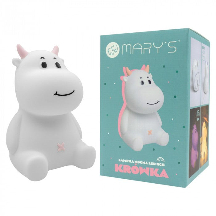 Lampa de veghe LED de silicon Mary's Vacuta Roz