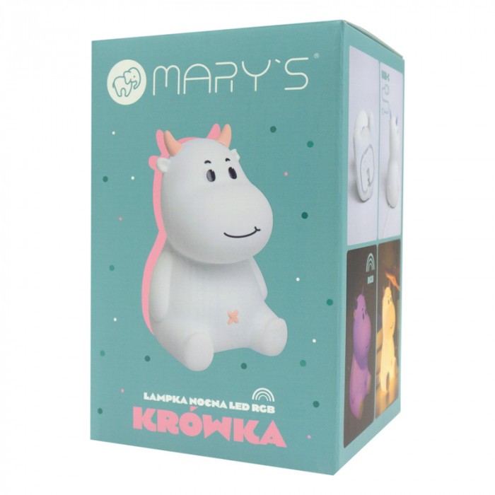 Lampa de veghe LED de silicon Mary's Vacuta Roz
