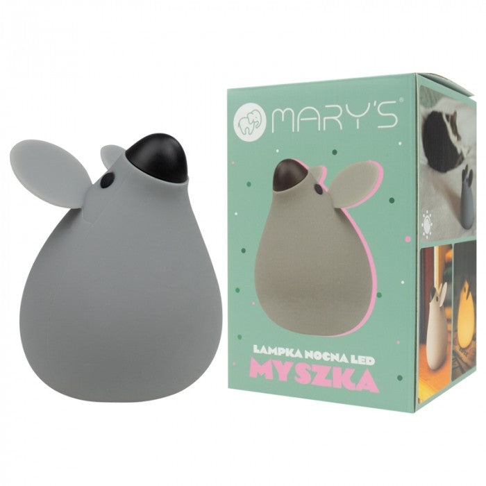 Lampa de veghe LED de silicon Mary's Mouse Gri