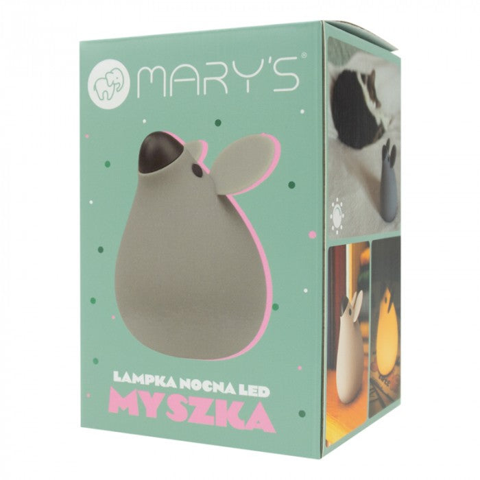 Lampa de veghe LED de silicon Mary's Mouse Gri