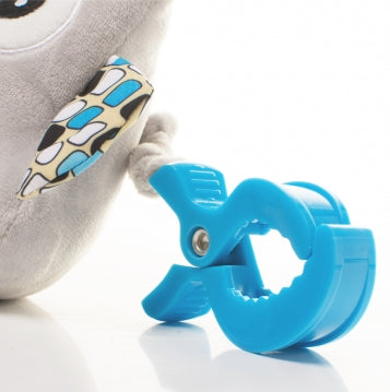 Jucarie de plus pentru carucior/patut 4Baby SQUEEZE Bufnite Albastre