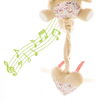 Jucarie muzicala 4Baby MUSIC TOY Vulpi Maro/Bej