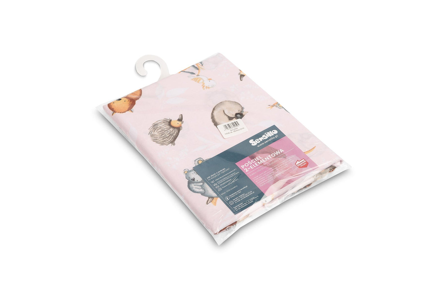 Set lenjerie de pat bumbac 100% cu 2 piese 100x135 cm/40x60 cm Sensillo Jungla lenjerii