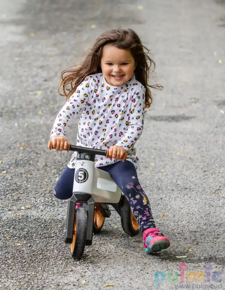 Bicicleta fara pedale Funny Wheels Rider SuperSport 2 in 1 Matte Grey bicicleta-fara-pedale