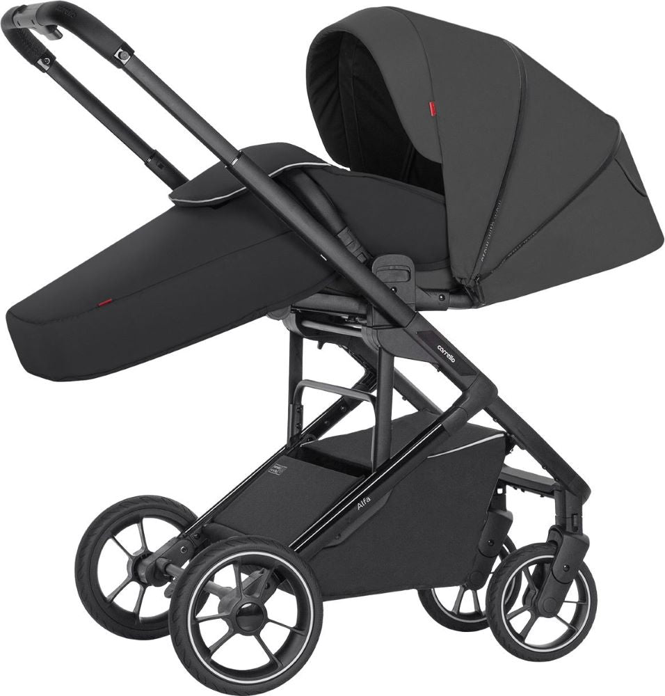 Carucior sport premium compact max. 22 Kg protectie UV UPF 50 invelitoare picioare Carrello Alfa CRL-5508 Graphite Grey