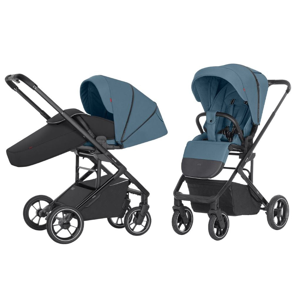 Carucior sport premium compact max. 22 Kg protectie UV UPF 50 invelitoare picioare Carrello Alfa CRL-5508 Indigo Blue